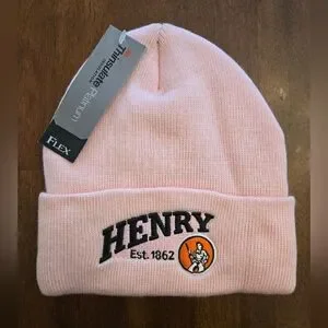 henry rifle | Accessories | Henry Rifles Co Logo Beanie Hat Light Pink ...